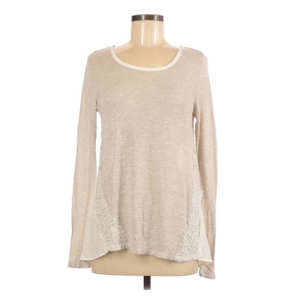 Society Girl Long Sleeve Knit Top Sz Medium